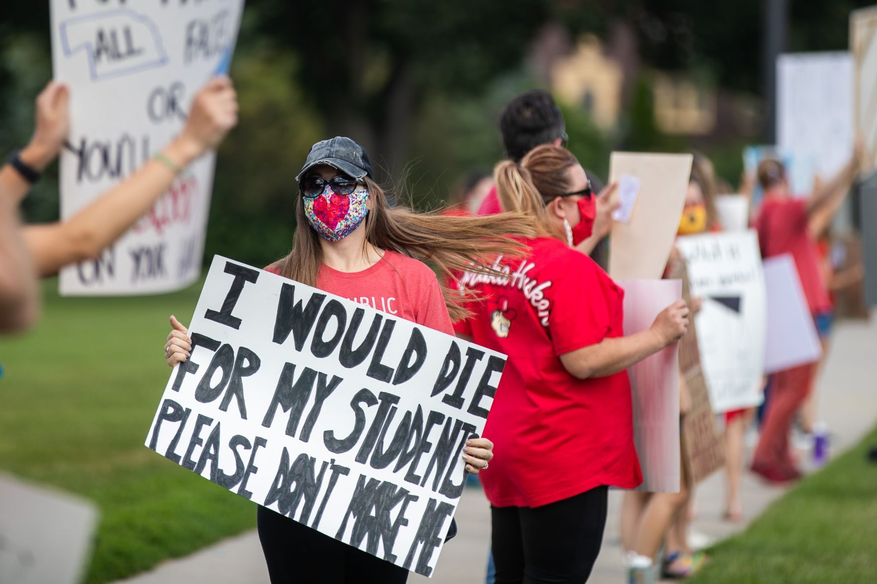 Educators Mask Mandate Protest